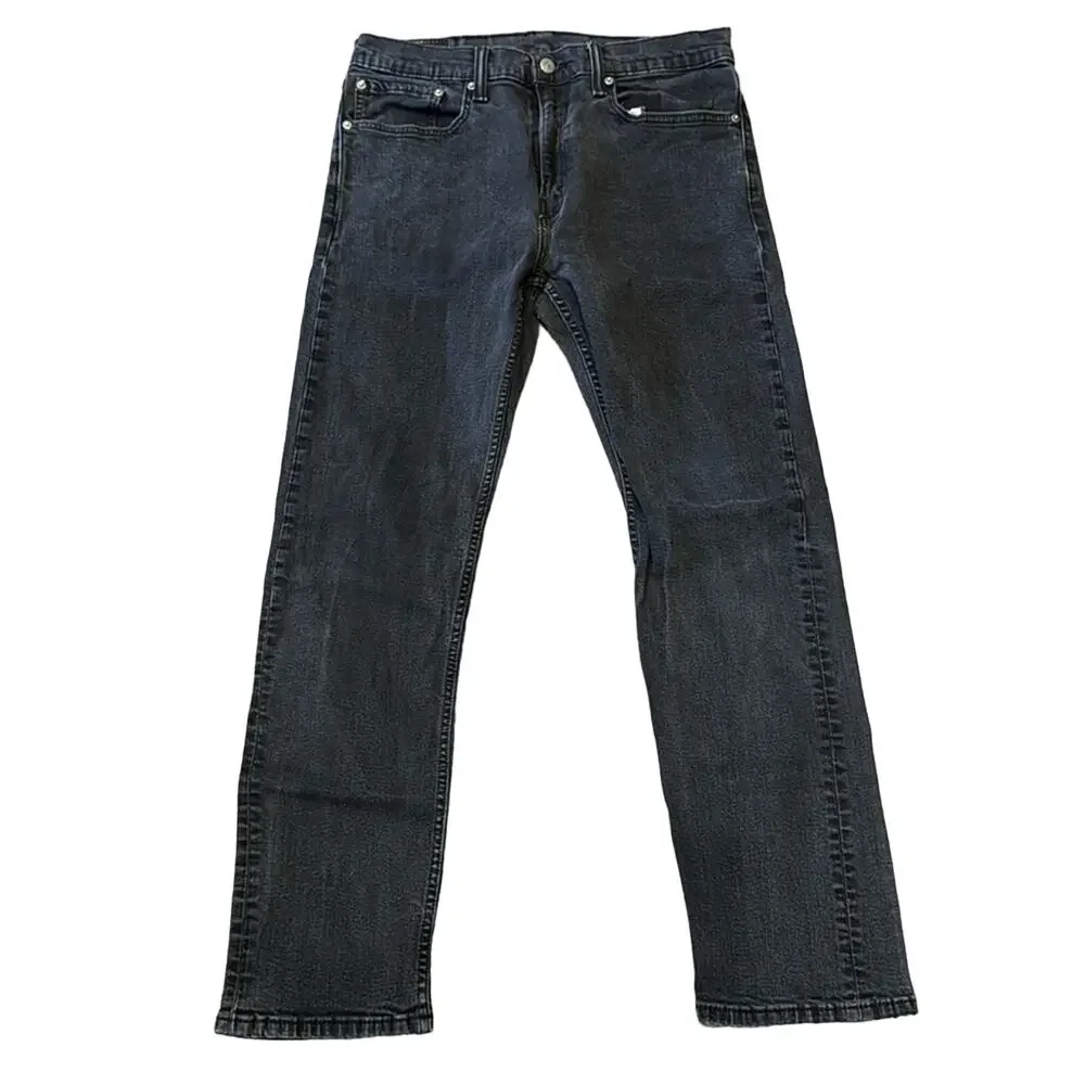 Levi's Men's 502 Taper Fit Jeans Black Wash Size 34x32